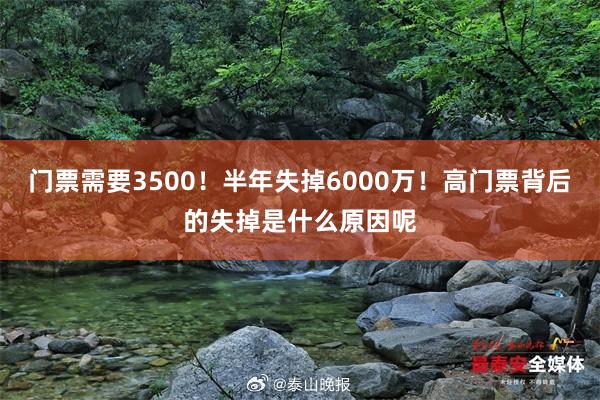 门票需要3500！半年失掉6000万！高门票背后的失掉是什么原因呢