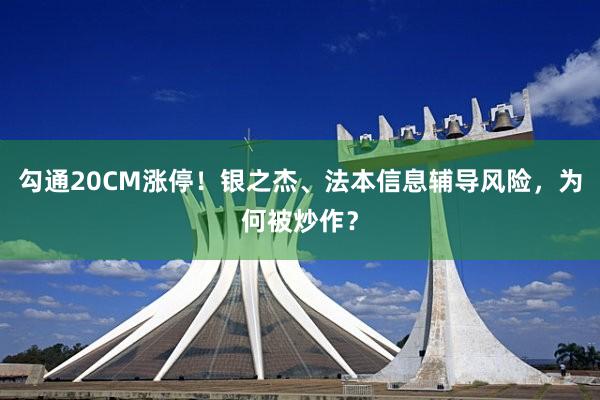   勾通20CM涨停！银之杰、法本信息辅导风险，为何被炒作？