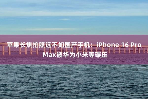 苹果长焦拍照远不如国产手机：iPhone 16 Pro Max被华为小米等碾压