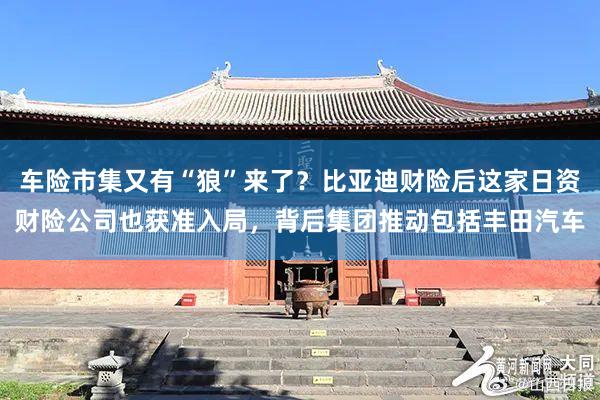 车险市集又有“狼”来了？比亚迪财险后这家日资财险公司也获准入局，背后集团推动包括丰田汽车