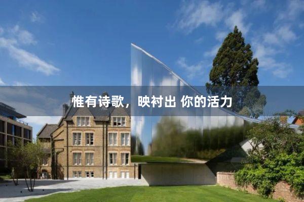 惟有诗歌，映衬出 你的活力
