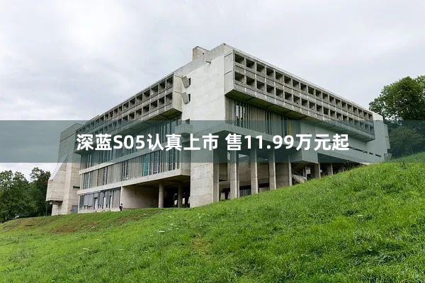 深蓝S05认真上市 售11.99万元起